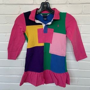Ralph Lauren girls colorblock dress